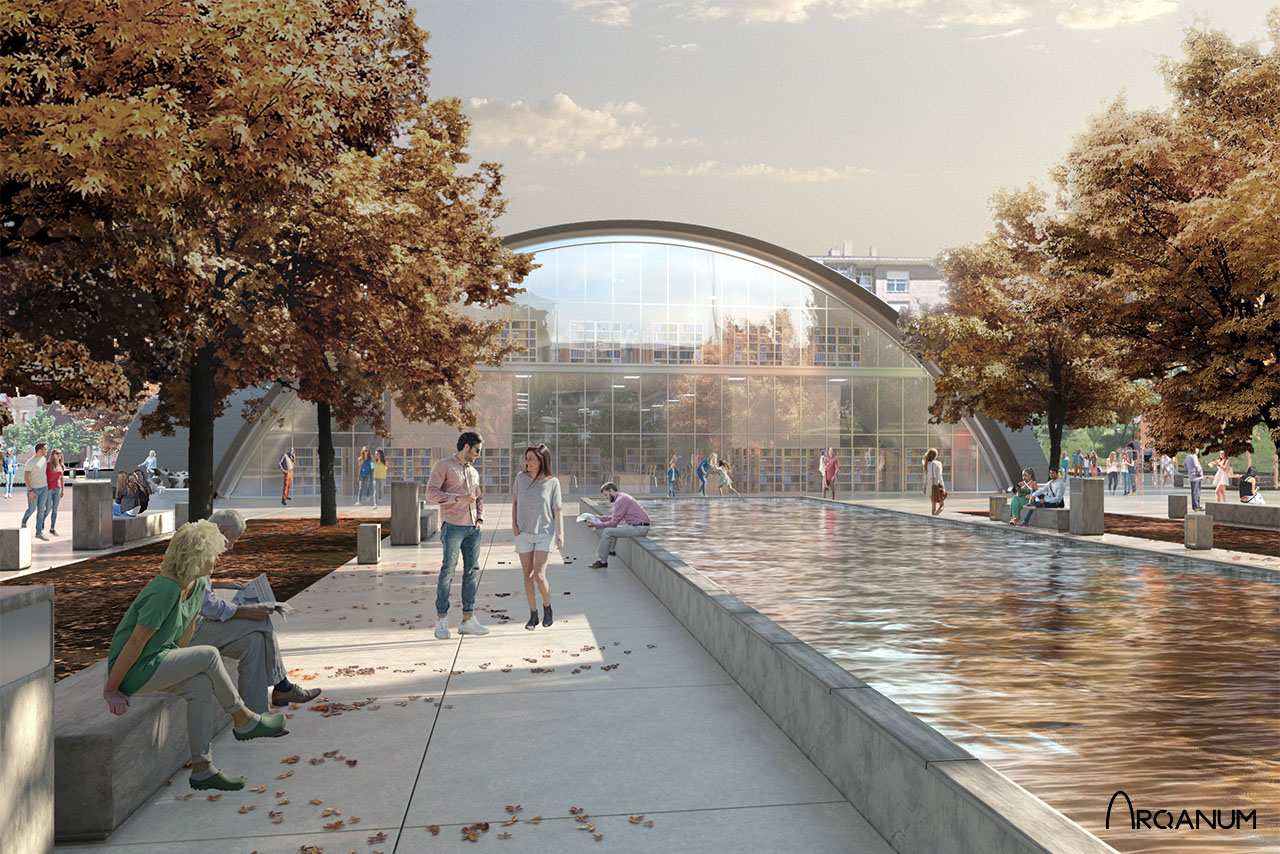 Biblioteca de Las Tablas exterior